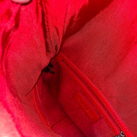 Express Womens Faux Leather ShoulderBag/Clutch Bag, Red - Picture 12 of 16